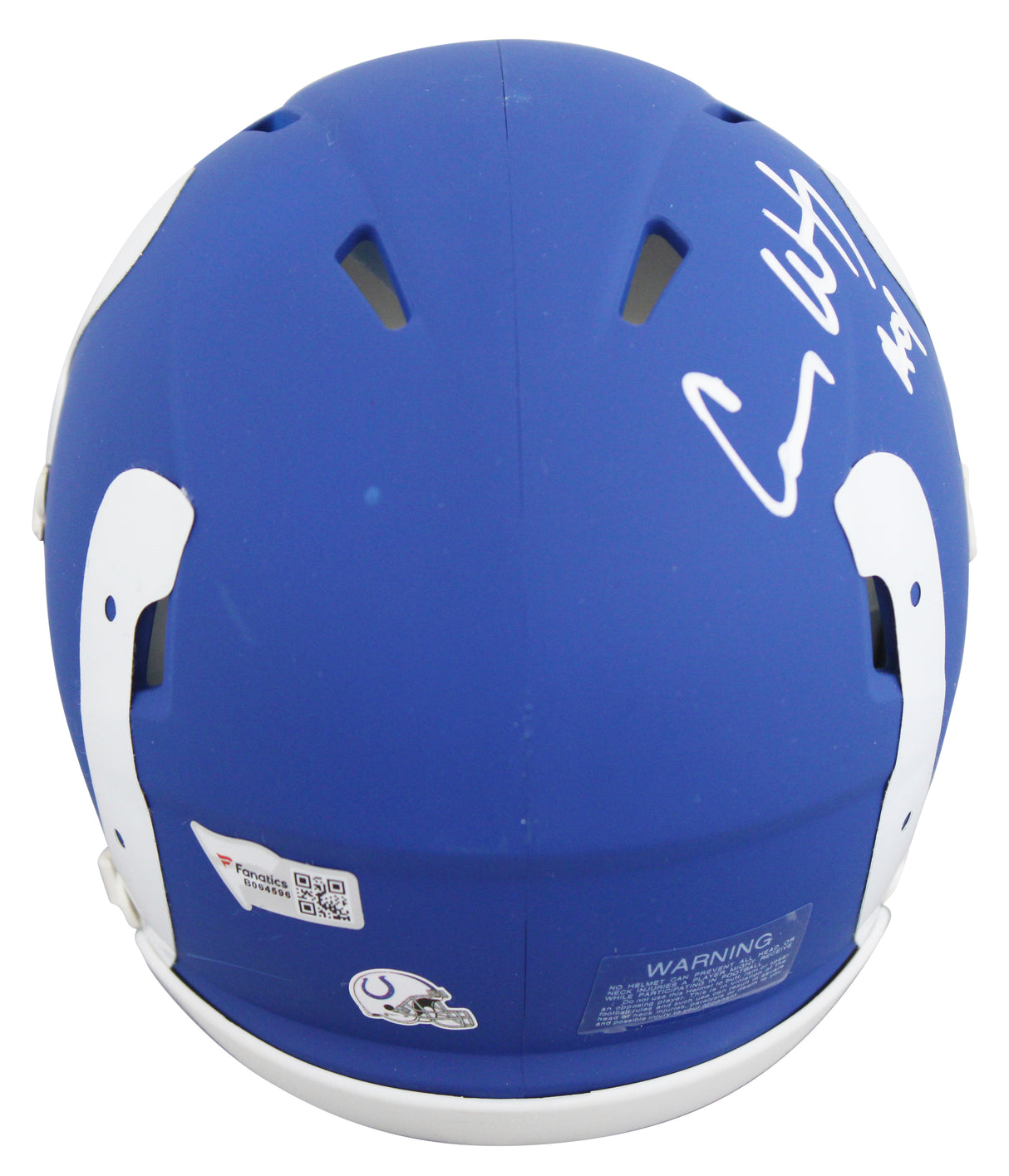 Colts Carson Wentz Authentic Signed AMP Speed Mini Helmet Fanatics #B064596