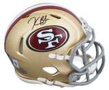 49ers Kaelon Black Authentic Signed Speed Mini Helmet W/ Case BAS Witnessed