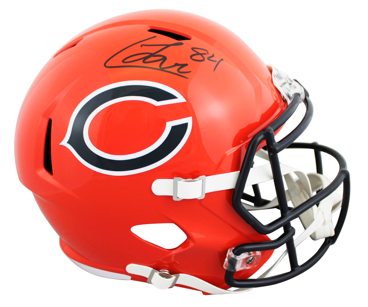 Bears Colston Loveland Signed 2022 On-Field Alt F/S Speed Rep Helmet w/ Case JSA