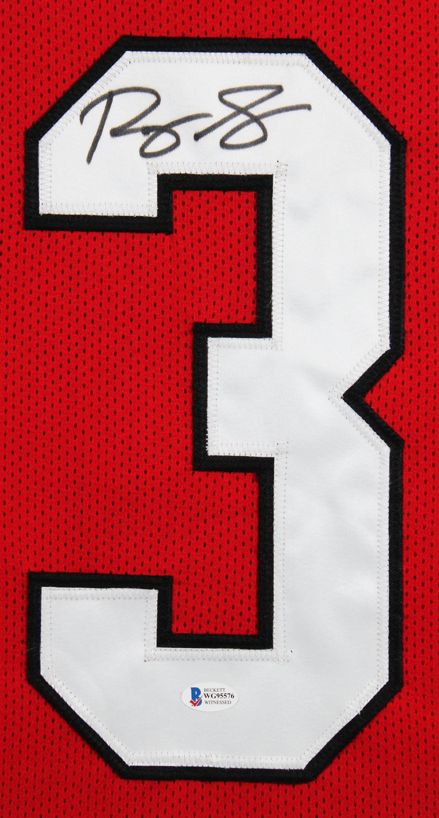 Georgia Roquan Smith Authentic Signed Red Pro Style Framed Jersey BAS Witnessed