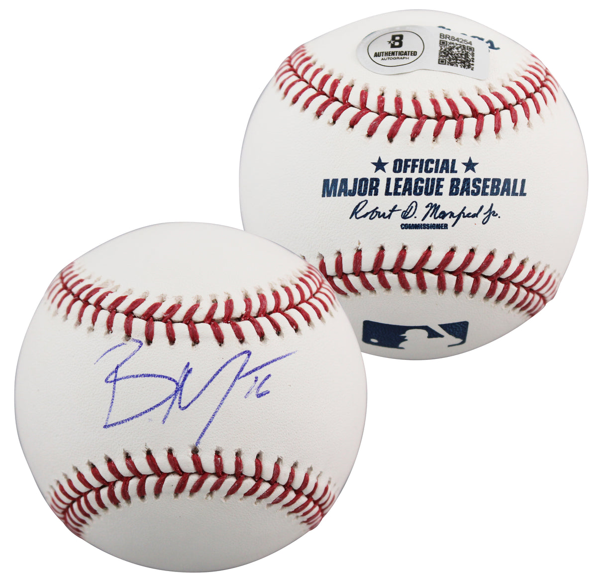Phillies Brandon Marsh Authentic Signed Manfred Oml Baseball BAS #BR84254