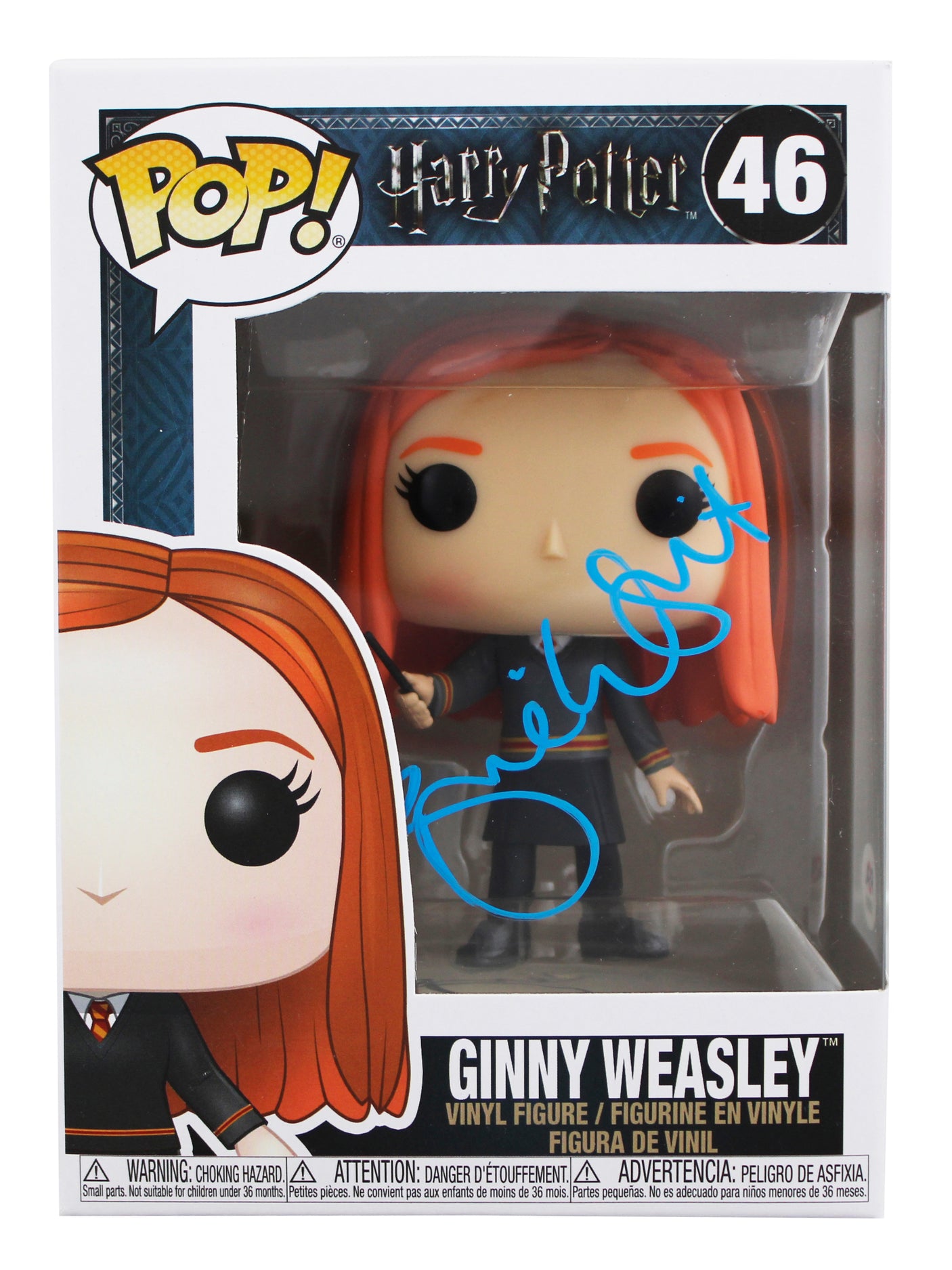 Bonnie Wright Harry Potter Signed Ginny #46 Funko Pop Vinyl Figure PSA #AM60843