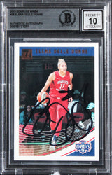 Mystics Elena Delle Donne Signed 2019 Donruss WNBA #28 Card Auto 10! BAS Slabbed