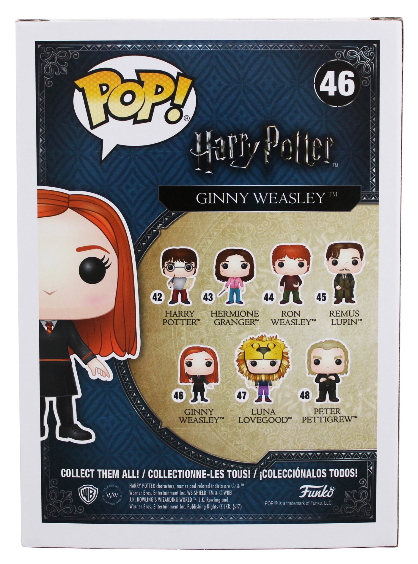 Bonnie Wright Harry Potter Signed Ginny #46 Funko Pop Vinyl Figure PSA #AM60843