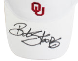 Oklahoma Bob Stoops Authentic Signed White Visor Autographed BAS Witnessed