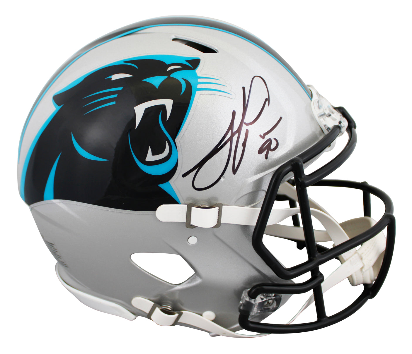Panthers Julius Peppers Signed Full Size Speed Proline Helmet BAS Witnessed