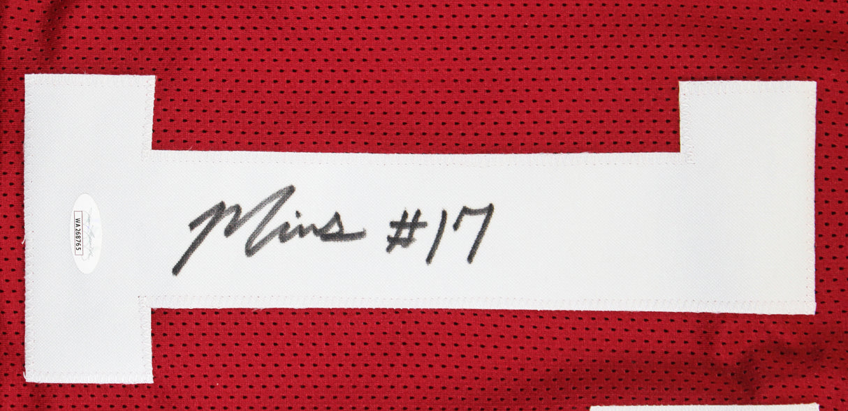 Oklahoma Marvin Mims Authentic Signed Maroon Pro Style Jersey JSA Witness