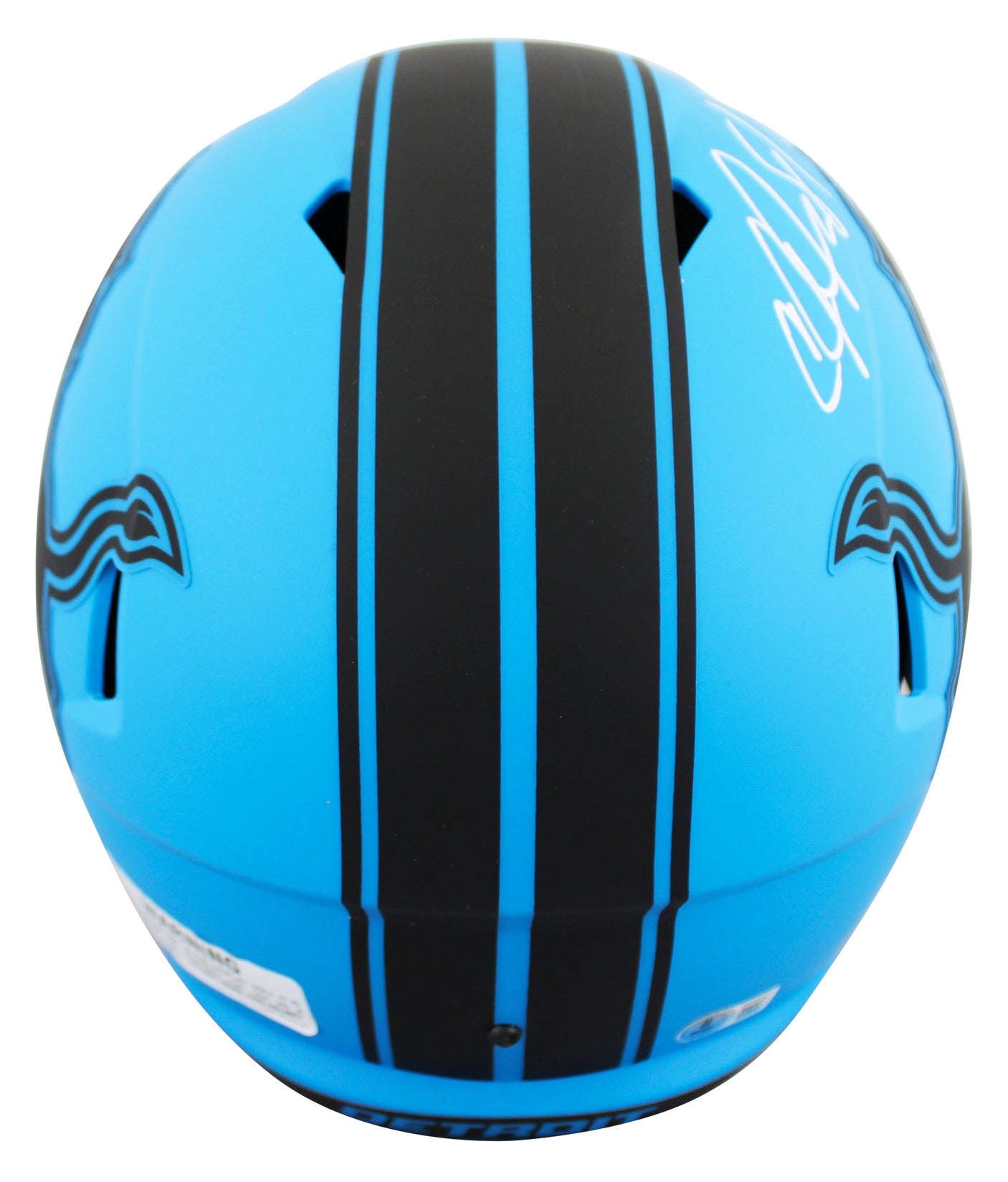 Lions Calvin Johnson Signed Rave Full Size Speed Rep Helmet W/ Case BAS Witness