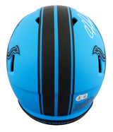 Lions Calvin Johnson Signed Rave Full Size Speed Proline Helmet W/ Case BAS Wit