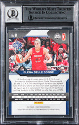 Mystics Elena Delle Donne Signed 2021 Panini Prizm #81 Card Auto 10! BAS Slab 2