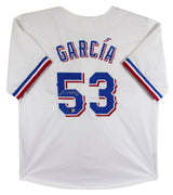Adolis Garcia Authentic Signed White Pro Style Jersey BAS Witnessed