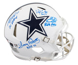 Cowboys (4) Smith Prescott +2 Signed 22 Alt F/S Speed Proline Helmet W/ Case BAS