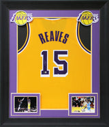 Austin Reaves Authentic Signed Yellow Pro Style Framed Jersey BAS Witnessed 2