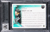 Marlins Mike Stanton Signed 2010 Topps Update #US327 RC Card Auto 10 BAS Slabbed