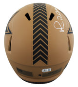 Cowboys Michael Irvin Signed STS II Full Size Speed Rep Helmet BAS Witnessed