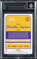 Lakers Brandon Ingram Authentic Signed 2016 Donruss #152 Rookie Card BAS Slabbed