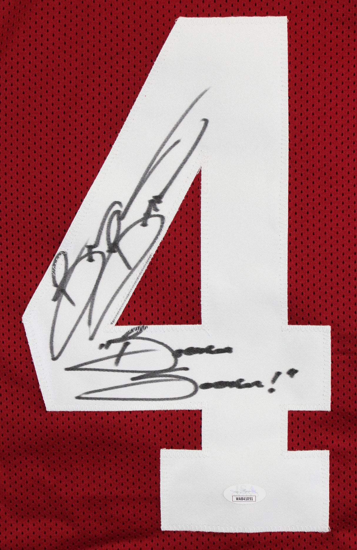 Oklahoma Brian Bosworth "Boomer Sooner" Signed Maroon Pro Style Jersey JSA Wit