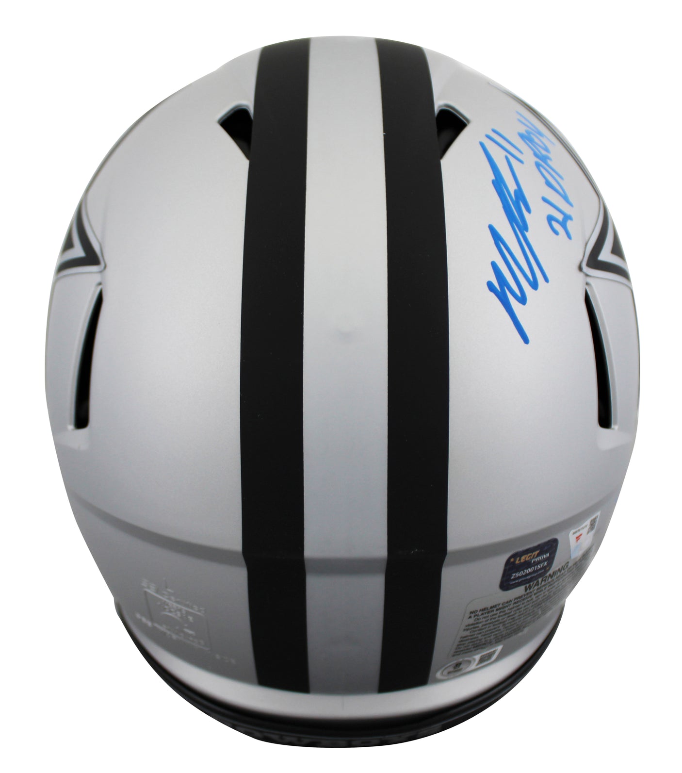 Cowboys ROYs (4) Smith, Prescott +2 Signed Rave F/S Speed Proline Helmet BAS Wit