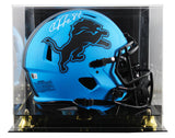 Lions Calvin Johnson Signed Rave Full Size Speed Proline Helmet W/ Case BAS Wit