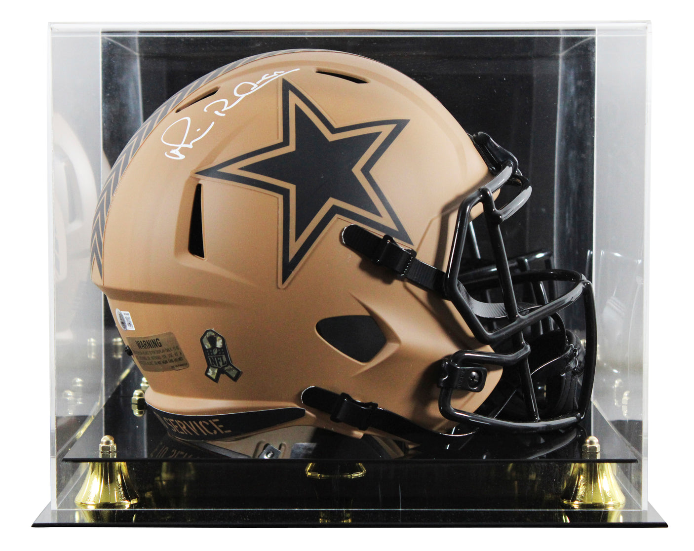 Cowboys Michael Irvin Signed STS II Full Size Speed Rep Helmet W/ Case BAS Wit