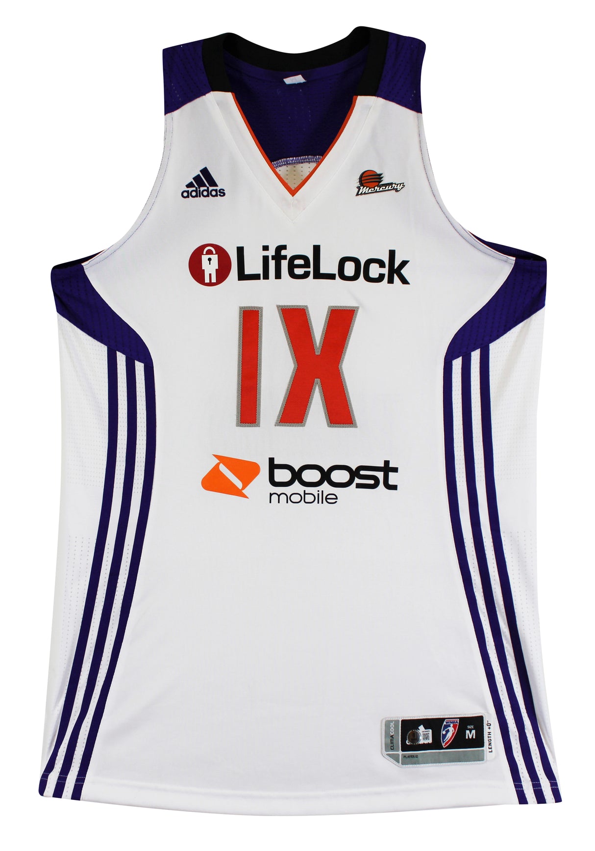 Mercury Diana Taurasi Signed Adidas Climacool Game Issued Jersey BAS W #3W366025