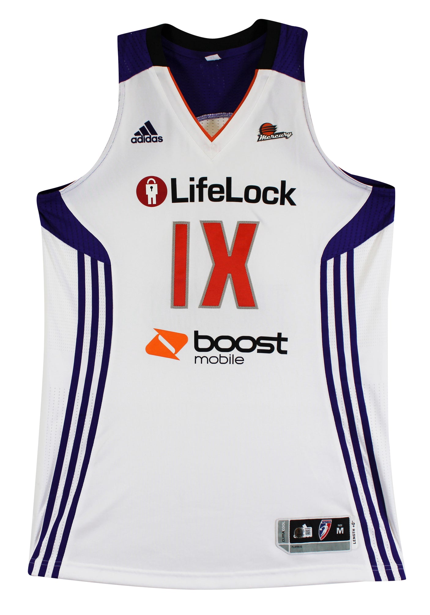 Mercury Diana Taurasi Signed Adidas Climacool Game Issued Jersey BAS W #3W366025