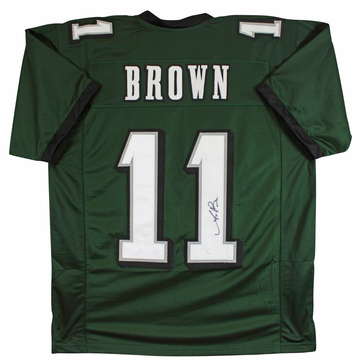 A.J. Brown Authentic Signed Green Pro Style Jersey Autographed JSA