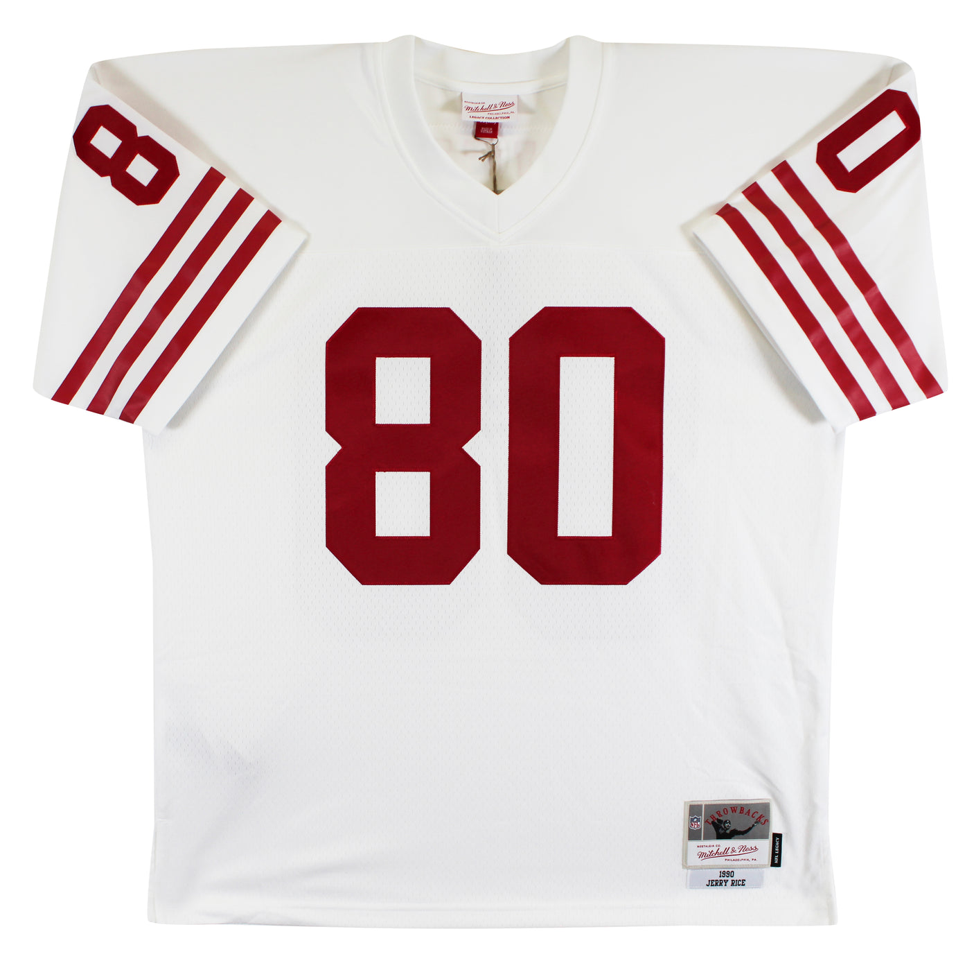 49ers Jerry Rice Authentic Signed White Mitchell & Ness Jersey Fanatics