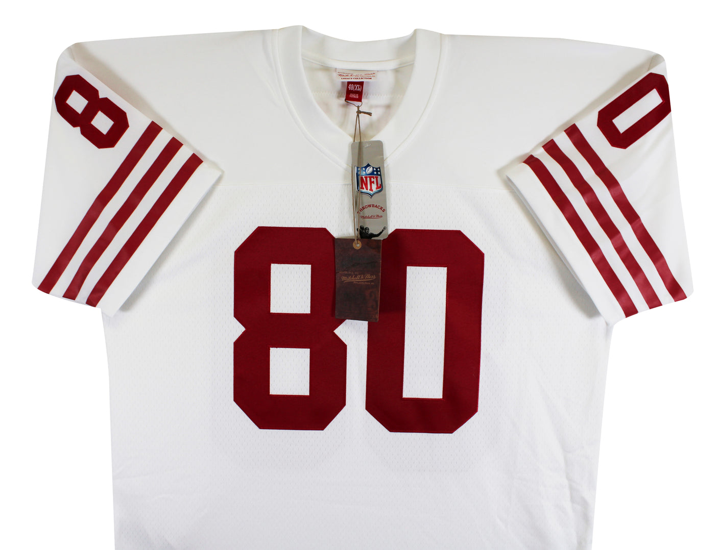 49ers Jerry Rice Authentic Signed White Mitchell & Ness Jersey Fanatics