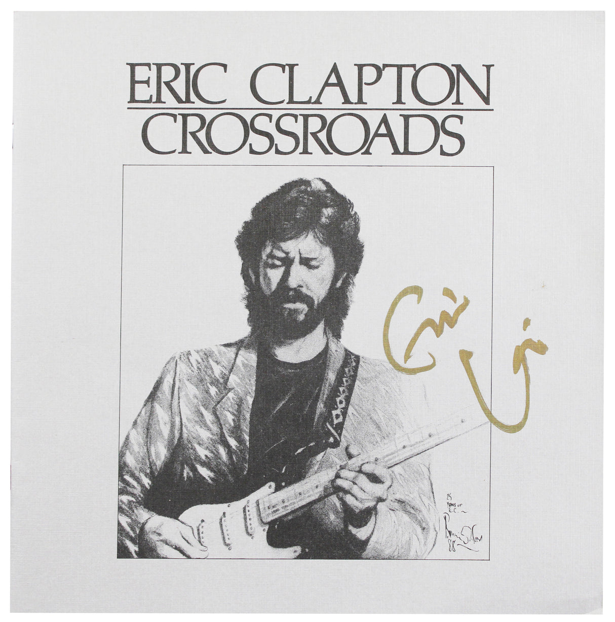 Eric Clapton Authentic Signed Crossroads Booklet w/ Vinyl Box Set BAS & JSA LOAs