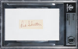 Red Skelton The Red Skelton Show Signed .75x2 Inch Cut Signature BAS Slabbed