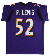 Ray Lewis Authentic Signed Purple Pro Style Jersey Autographed BAS Witnessed