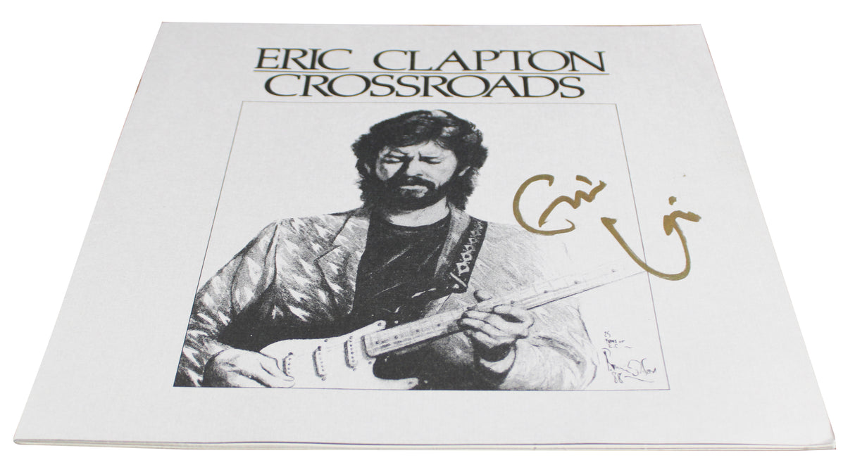Eric Clapton Authentic Signed Crossroads Booklet w/ Vinyl Box Set BAS & JSA LOAs