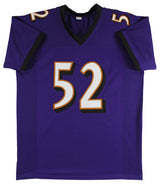 Ray Lewis Authentic Signed Purple Pro Style Jersey Autographed BAS Witnessed