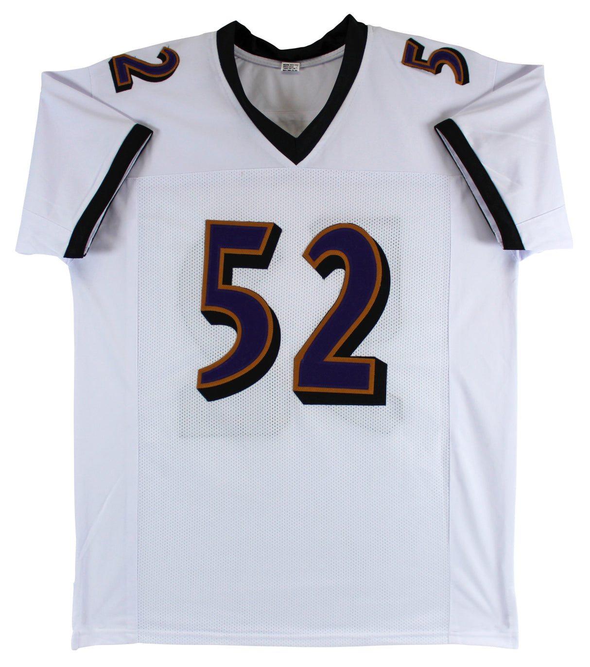 Ray Lewis Authentic Signed White Pro Style Jersey Autographed BAS Witnessed