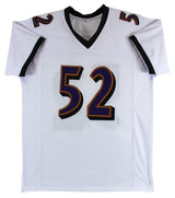 Ray Lewis Authentic Signed White Pro Style Jersey Autographed BAS Witnessed