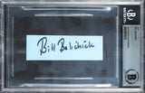 Patriots Bill Belichick Authentic Signed 1x3.75 Inch Cut Signature BAS Slabbed