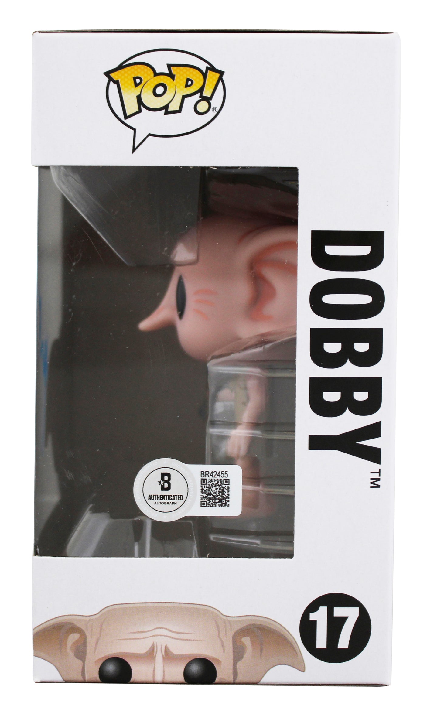 Toby Jones Harry Potter Authentic Signed Dobby #17 Funko Pop Vinyl Figure BAS