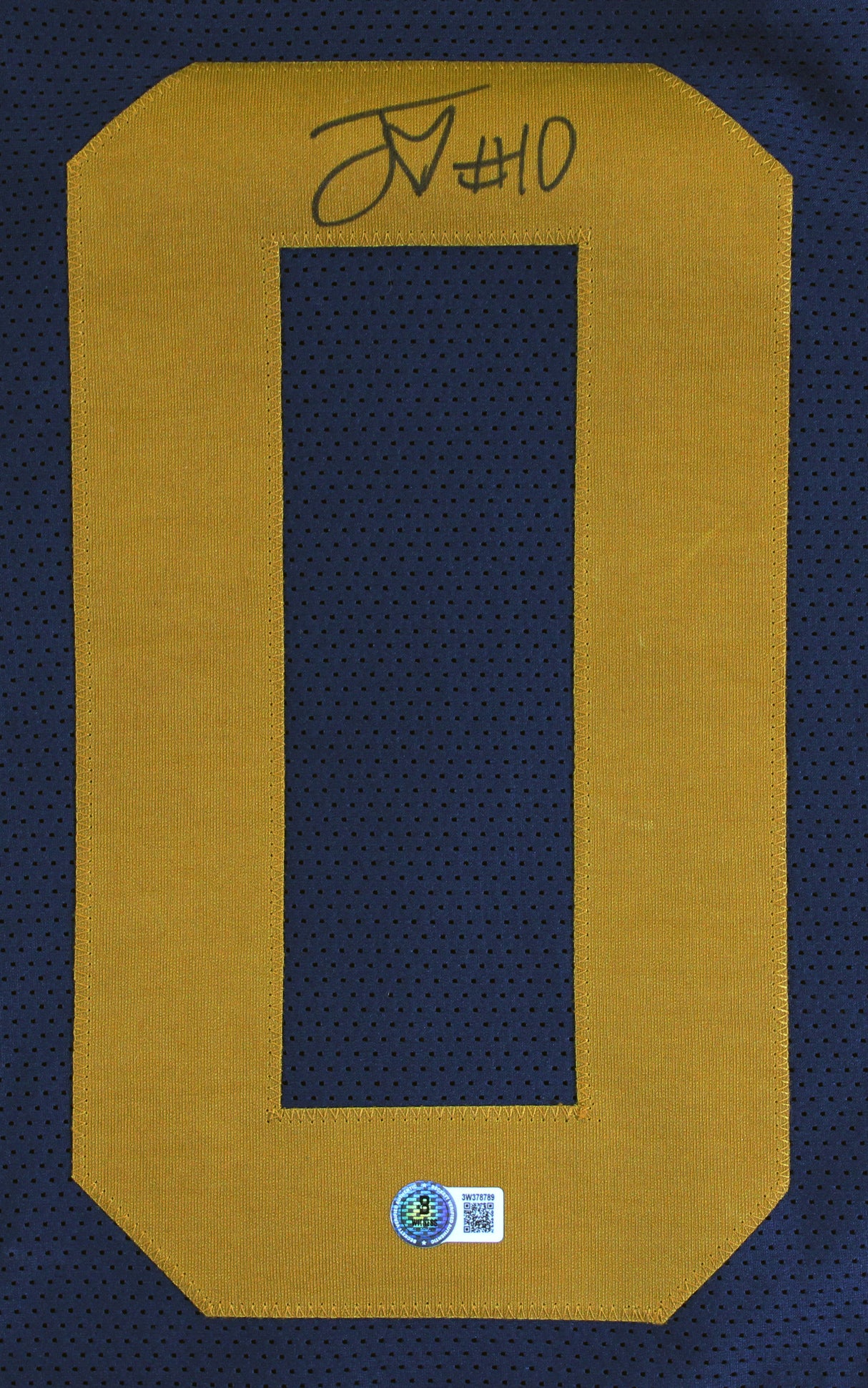 Jordan Love Signed Navy Throwback Pro Style Jersey BAS Witnessed #3W378789