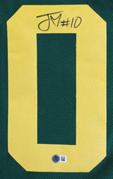 Jordan Love Authentic Signed Green Color Rush Pro Style Jersey BAS Witnessed