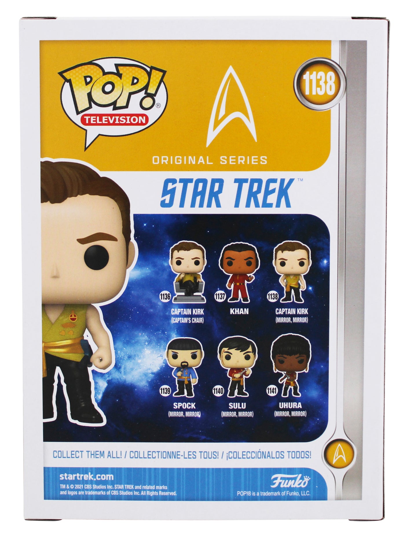 William Shatner Star Trek Signed Captain Kirk #1138 Funko Pop Vinyl Figure JSA