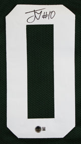 Jordan Love Authentic Signed Green Pro Style Framed Jersey BAS Witnessed