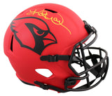 Cardinals Kurt Warner Signed Rave Full Size Speed Rep Helmet BAS Witnessed