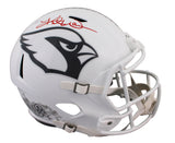 Cardinals Kurt Warner Signed STS III Full Size Speed Rep Helmet BAS Witnessed