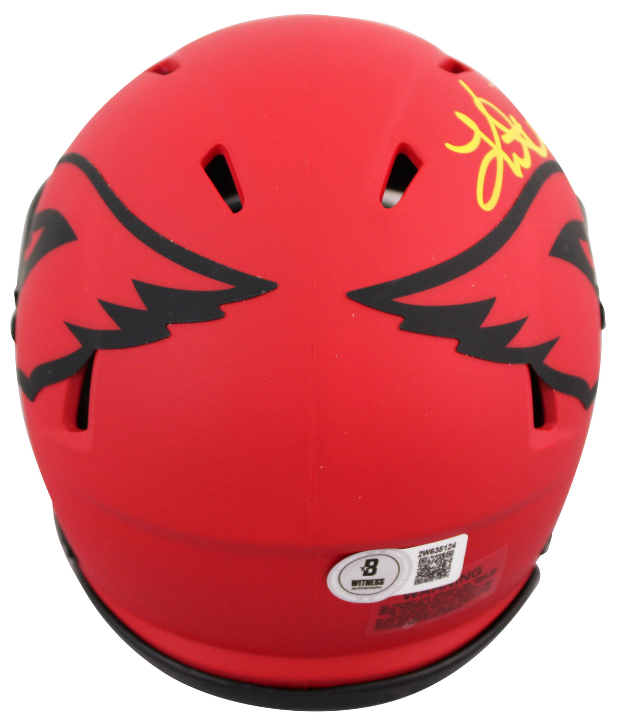 Cardinals Kurt Warner Signed Rave Speed Mini Helmet W/ Case BAS Witnessed