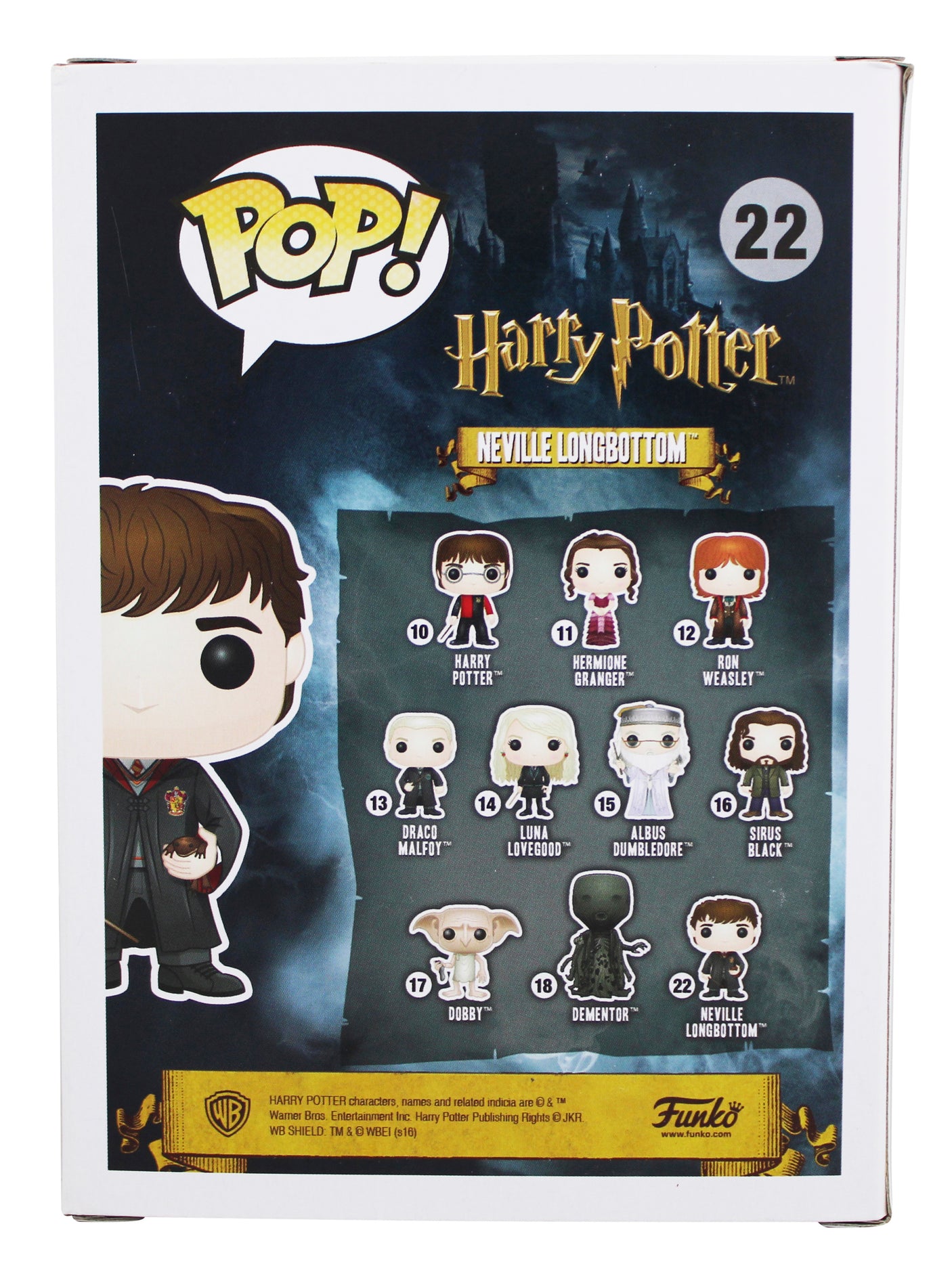 Matthew Lewis Harry Potter Signed Neville Longbottom #22 Funko Pop Figure BAS