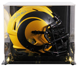 Rams Kurt Warner Signed Rave Full Size Speed Rep Helmet W/ Case BAS Witnessed