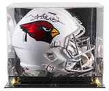 Cardinals Kurt Warner Signed 2023 Full Size Speed Rep Helmet W/ Case BAS Witness