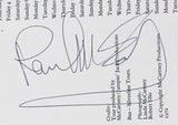 (3) Linda & Paul McCartney, Denny Lane Signed Wings Over Europe Tour Program BAS