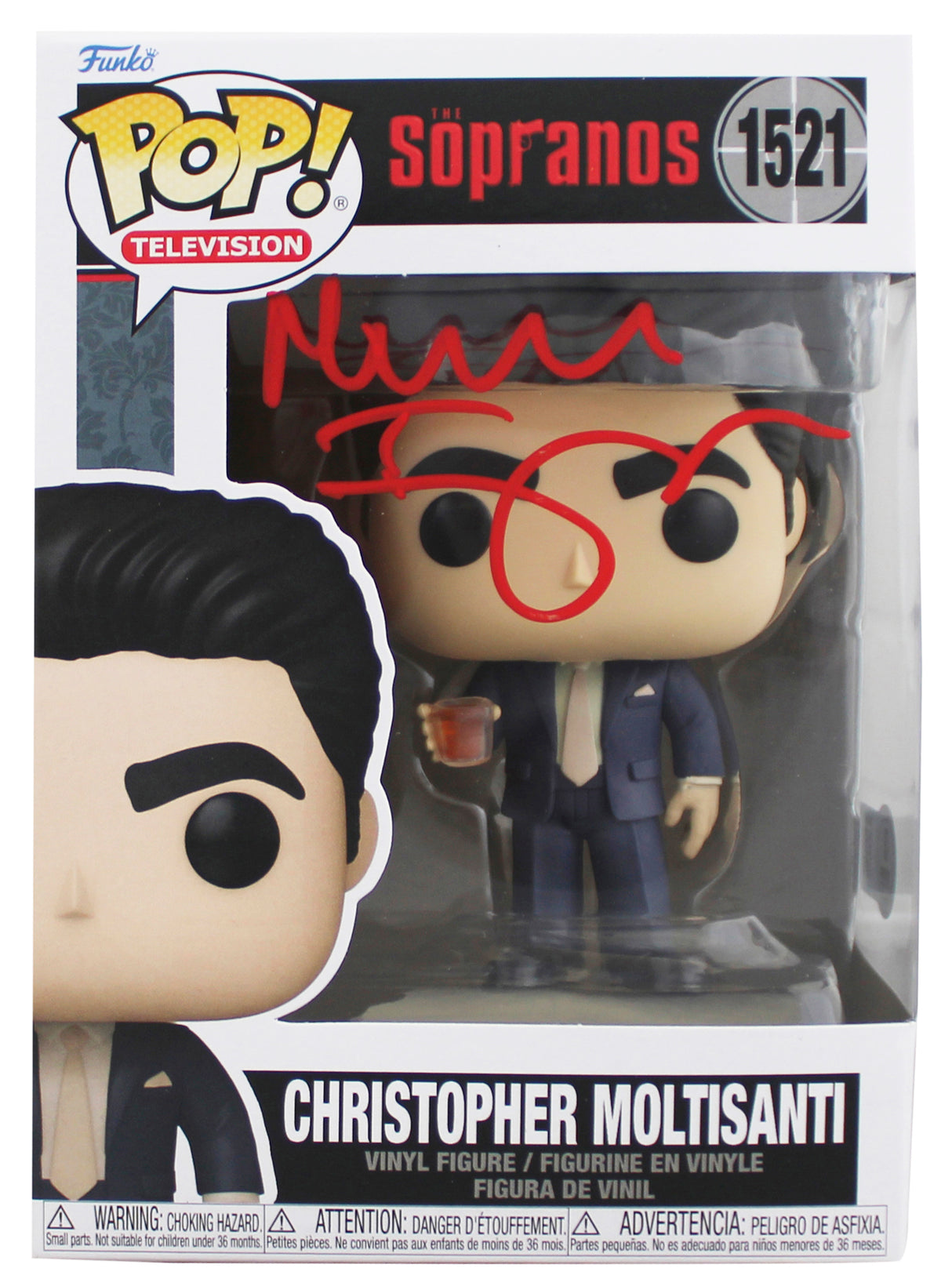 Michael Imperioli The Sopranos Signed #1521 Funko Pop Figure BAS Wit #1W906871
